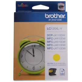 Brother LC125 XL YL sárga (YL-Yellow) nagy kapacitású eredeti (gyári, új) tintapatron