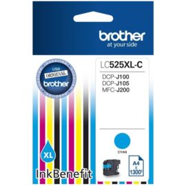 Brother LC525 XL CY cián (kék) (CY-Cyan) nagy kapacitású eredeti (gyári, új) tintapatron