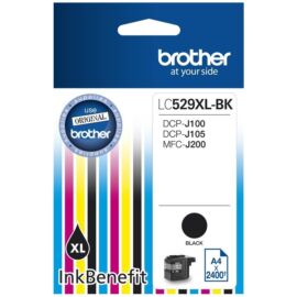 Brother LC529 XL BK fekete (BK-Black) nagy kapacitású eredeti (gyári, új) tintapatron