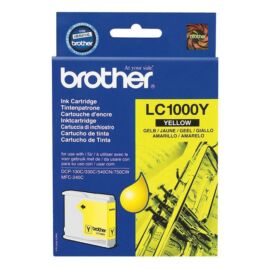 Brother LC1000 YL sárga (YL-Yellow) eredeti (gyári, új) tintapatron