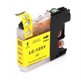 Brother LC125 YL Prémium sárga (YL-Yellow) kompatibilis (utángyártott) tintapatron
