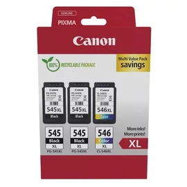 Canon PG-545 XL (2 db) + CL-546 XL fekete és színes nagy kapacitású eredeti (gyári, új) multipack