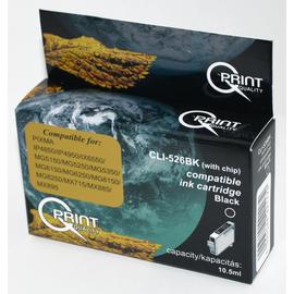 Canon CLI-526 BK CHIP fekete (BK-Black) kompatibilis (utángyártott) tintapatron