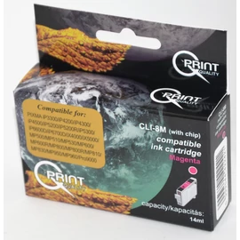 Canon CLI-8 MG CHIP bíbor (piros) (MG-Magenta) kompatibilis (utángyártott) tintapatron