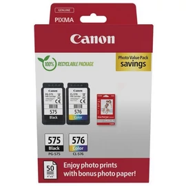 Canon PG-575 + CL-576 Multipack  (BK-Color) eredeti (gyári, új) multipack