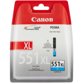 Canon CLI-551 CY XL cián kék (CY-Cyan) nagy kapacitású eredeti (gyári, új) tintapatron