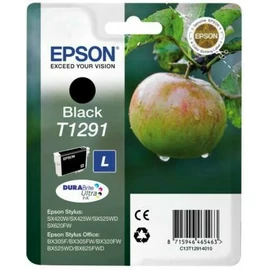 Epson T1291 BK fekete (BK-Black) eredeti (gyári, új) tintapatron