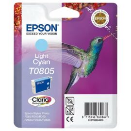 Epson T0805 LC v. cián (LC-Light Cyan) eredeti (gyári, új) tintapatron