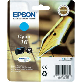 Epson T1622 (No.16) CY cián (kék) (CY-Cyan) eredeti (gyári, új) tintapatron