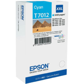 Epson T7012 CY XXL cián (kék) (CY-Cyan) nagy kapacitású eredeti (gyári, új) tintapatron