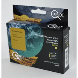 Canon PGI-2500 YL XL sárga (YL-Yellow) nagy kapacitású kompatibilis (utángyártott) tintapatron