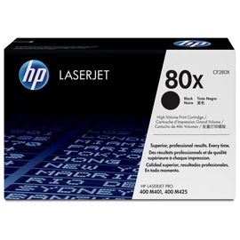HP CF280X (No.80X) BK fekete (BK-Black) nagy kapacitású eredeti (gyári, új) tintapatron