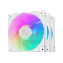 DeepCool Cooler 12cm - FD12 ARGB WH( (3in1) (27,6dB; max. 109,07 m3/h; 3pin csat; hydro bearing, ház hűtésre, PWM, fehé)