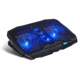 Spirit of Gamer Notebook Hűtőpad 17"-ig - AIRBLADE 600 Blue (15dB; max. 95,14 m3/h; 2x12cm, LED, 2xUSB2.0)