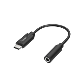 Hama Átalakító - 205282 (3,5 mm jack adapter to USB-C, OTG, fehér)