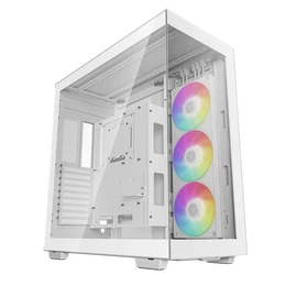 DeepCool Számítógépház - CH780 WH (fehér, ablakos, 3x140mm A-RGB ventilllátor, E-ATX, 4xUSB3.0)