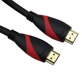 VCOM kábel HDMI (apa-apa) 1,8m (v1.4, 19M/M, 3D) piros-fekete