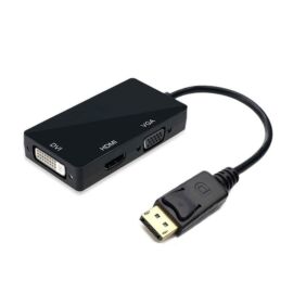 VCOM kábel átalakító DisplayPort apa - HDMI anya + VGA anya + DVI anya (CG643-0.15)