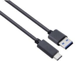 VCOM kábel USB 3.1 Type-C - USB3.0 AM 1m, fekete (apa-apa) (CU401-1)