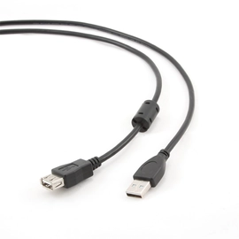 Kábel Usb 2.0 prémium hosszabbító kábel 3M Gembird (CCF-USB2-AMAF-10) fekete