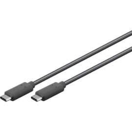 Goobay USB-C 3.2 Gen 1 adat- és gyorstöltő kábel, 1m, fekete