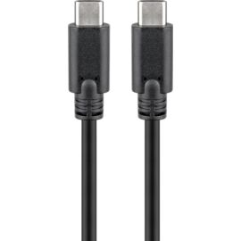 Goobay USB-C (apa) - USB-C (apa) adat- és töltőkábel, 2 m, fekete