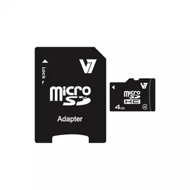 Memóriakártya Micro SDHC 4GB V7 + SD adapter (Class 4) (H)
