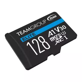 Memóriakártya Micro SDXC 128GB Team Elite A1 + SD adapter (UHS-I U3) (H)
