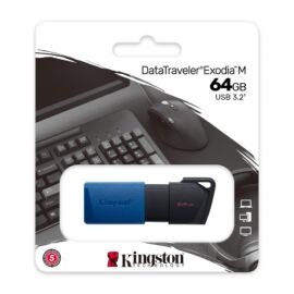 Pendrive 64GB Kingston DataTraveler Exodia M USB3.2 fekete-kék (H)