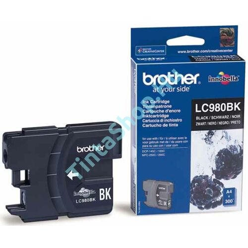Brother LC980 BK fekete (BK-Black) eredeti (gyári, új) tintapatron