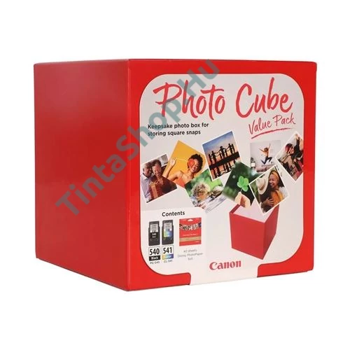 Canon PG-540 + CL-541 (BK-Color) fekete és színes eredeti (gyári, új) multipack + 40 db 5x5 cm fényes fotópapír