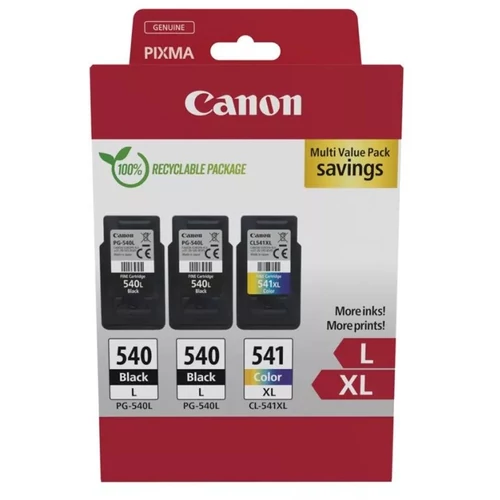 Canon PG-540 L (2 db) + CL-541 XL közepes fekete és nagy kapacitású színes eredeti (gyári, új) multipack