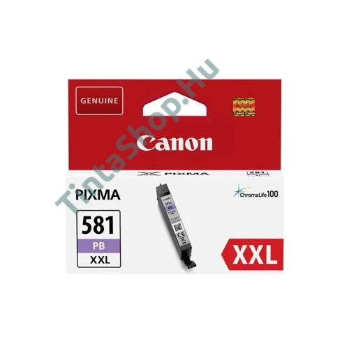 Canon CLI-581 PB XXL fotó kék (PB-Photo Blue) nagy kapacitású eredeti (gyári, új) tintapatron