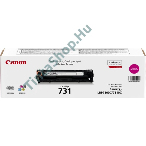 Canon CRG-731 MG bíbor (piros) (MG-Magenta) eredeti (gyári, új) toner