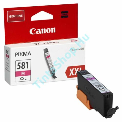 Canon CLI-581 MG XXL bíbor (piros) (MG-Magenta) nagy kapacitású eredeti (gyári, új) tintapatron