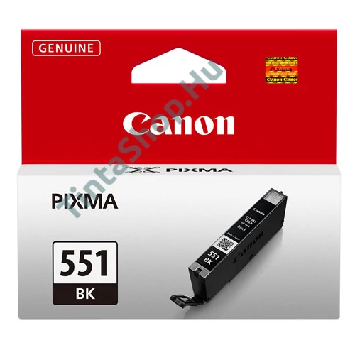 Canon CLI-551 BK fekete (BK-Black) eredeti (gyári, új) tintapatron