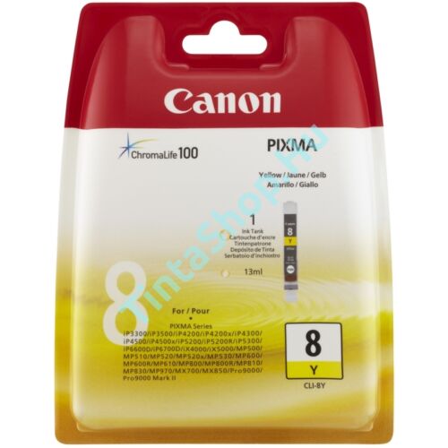 Canon CLI-8 YL sárga (YL-Yellow) eredeti (gyári, új) tintapatron