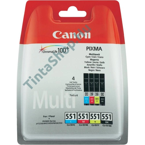 Canon CLI-551 Multipack eredeti (gyári, új) tintapatron