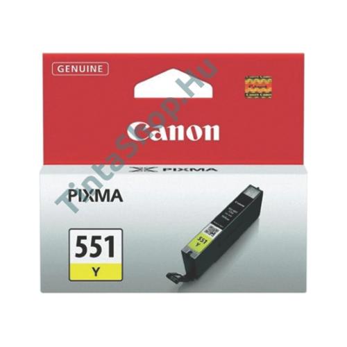 Canon CLI-551 YL sárga (YL-Yellow) eredeti (gyári, új) tintapatron