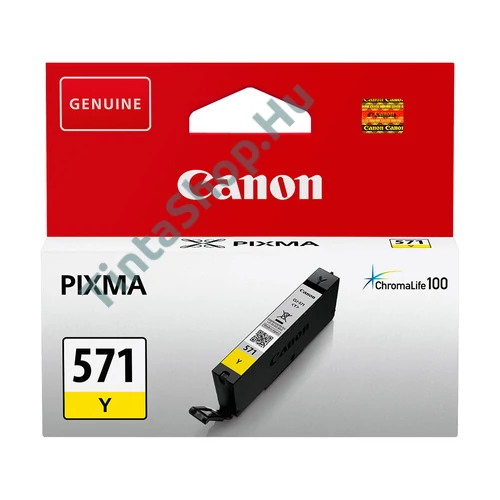 Canon CLI-571 YL sárga (YL-Yellow) eredeti (gyári, új) tintapatron