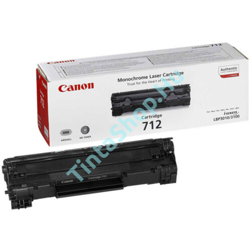 Canon CRG-712 BK fekete (BK-Black) eredeti (gyári, új) toner