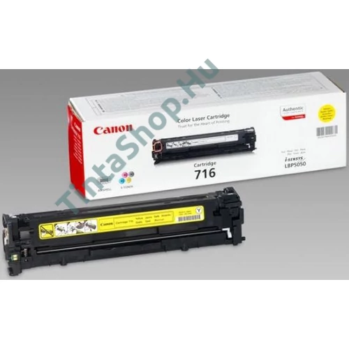 Canon CRG-716 YL sárga (YL-Yellow) eredeti (gyári, új) toner