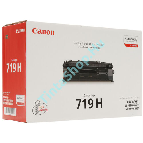Canon CRG-719H BK fekete (BK-Black) nagy kapacitású eredeti (gyári, új) toner