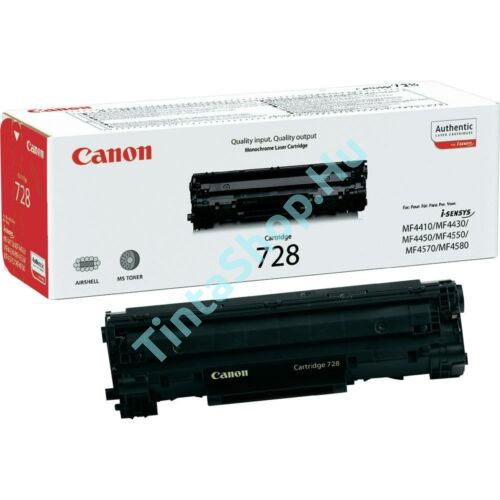 Canon CRG-728 BK fekete (BK-Black) eredeti (gyári, új) toner
