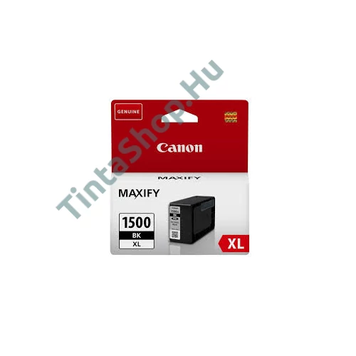 Canon PGI-1500 BK XL fekete (BK-Black) nagy kapacitású eredeti (gyári, új) tintapatron