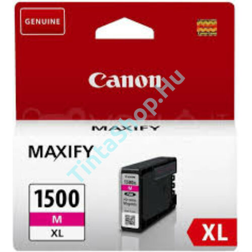 Canon PGI-1500 MG XL bíbor (piros) (MG-Magenta) nagy kapacitású eredeti (gyári, új) tintapatron