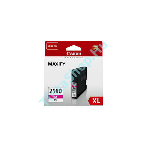 Canon PGI-2500 MG XL bíbor (piros) (MG-Magenta) nagy kapacitású eredeti (gyári, új) tintapatron