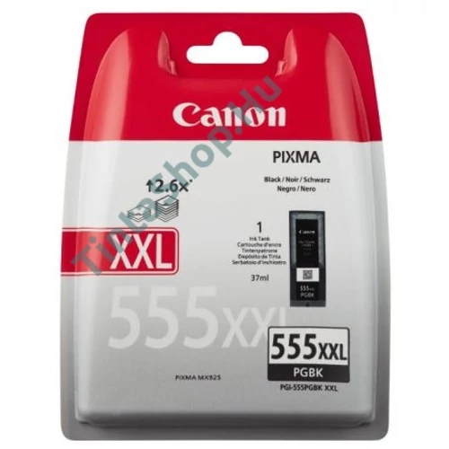 Canon PGI-555 BK XXL fekete (BK-Black) nagy kapacitású eredeti (gyári, új) tintapatron