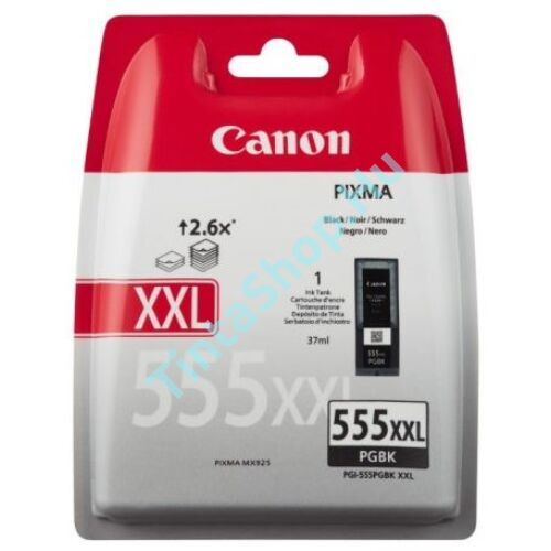 Canon PGI-555 BK XXL fekete (BK-Black) nagy kapacitású eredeti (gyári, új) tintapatron