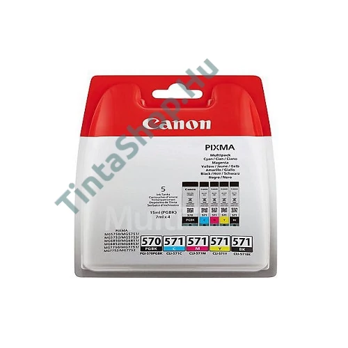 Canon PGI570/CLI571 Multipack (5 patronos) eredeti (gyári, új) tintapatron